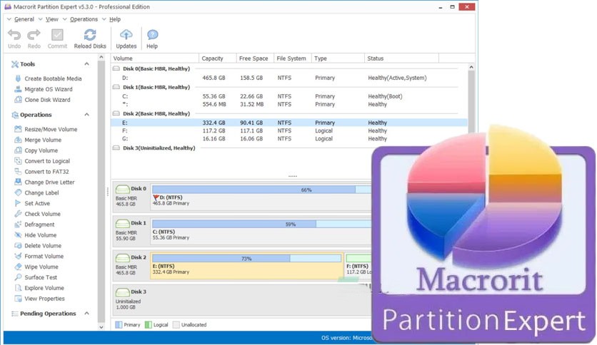 Phần mềm Macrorit Partition Expert có thể giúp bạn